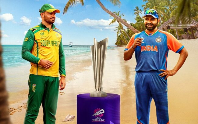 टी–२० विश्वकप क्रिकेटको उपाधिका लागि आज भारत र दक्षिण अफ्रिका खेल्दै